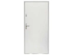 Porta De Entrada Em Aco Macico De A.207 X L.100 Cm Cor Branco Com Abertura Para A Direita - Agueda
