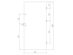 Porta De Entrada Em Aco Macico De A.207 X L.100 Cm Cor Branco Com Abertura Para A Esquerda - Agueda