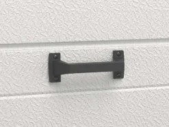 Porta De Garagem Seccionada Com Motor Somfy Com Padrao Quadriculado E Porta Central Branco - Caopas