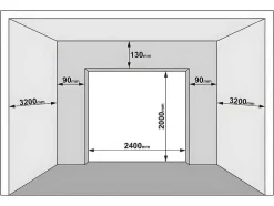 Porta De Garagem Seccionada Efeito Liso Com Porta Central Antracite Com Motor Somfy - Lavega