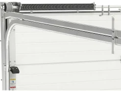 Porta De Garagem Seccionada Efeito Liso Com Porta Central Antracite Com Motor Somfy - Lavega