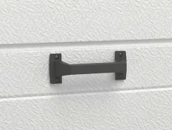 Porta De Garagem Seccionada Efeito Liso Com Porta Central Branco Com Motor Somfy - Lavega