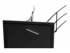 Porte-Buches De Grande Capacite En Acier Noir