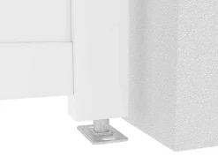 Portão De Batente Aluminio C305 X A181 Cm Branco - Nazario