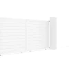 Portão De Correr Aluminio C416 X A180 Cm Branco - Nazario