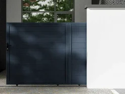 Portão De Correr Em Aluminio Antracite De C350 X A173 Cm - Nazario