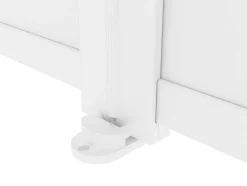 Portão Eletrico De Batente Aluminio C355 X A181 Cm Branco - Nazario