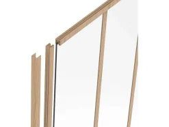 Poste Para Divisória Em Aluminio Termolacado A105 Cm Natural Claro - Bayview