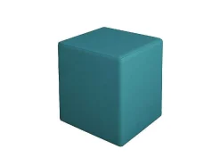 Pouf Milena, Turquesa, 34X34X37 Cm, Epikasa