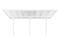Pérgola Abrigo Para Carros Adossado Aluminio 15,1 M Branco - Alvaro