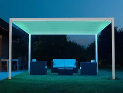 Pérgola Autonoma Em Aluminio Nitero Com Led - C294 X L394 X A230 Cm