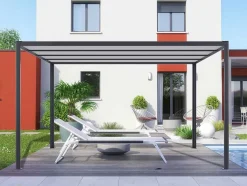 Pérgola Autonoma Em Aluminio Nitero Com Led - C294 X L294 X A230 Cm