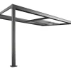 Pérgola De Encostar A Parede Com Teto De Correr 12 M Antracite - Izeda