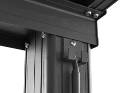 Pérgola De Encostar A Parede Com Teto De Correr 12 M Antracite - Izeda