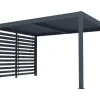 Quebra-Sol Orientavel Aluminio Para Pérgola Bioclimatica Antracite L2,78 X A2,2 M - Bolsena