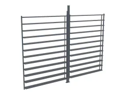 Quebra-Sol Orientavel Aluminio Para Pérgola Bioclimatica Antracite L2,78 X A2,2 M - Bolsena