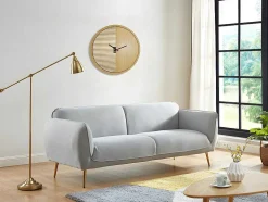Relógio De Parede Contemporaneo De D. 40 Cm Cor Natural - Bossifa