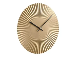 Relógio De Parede Design D. 50 Cm Metal Dourado - Felinar