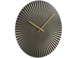 Relógio De Parede Design D. 50 Cm Metal Cinza Antracite - Felinar