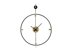 Relógio De Parede Em Metal D. 47 Cm Preto - Hamona