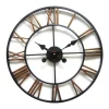 Relógio De Parede Iron Em Ferro - D.50 Cm