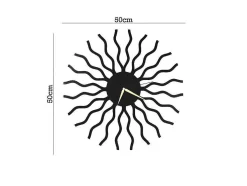 Relógio Geometrico 5, Preto, 50X1,5X50 Cm, Epikasa