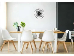 Relógio Geometrico 5, Preto, 50X1,5X50 Cm, Epikasa