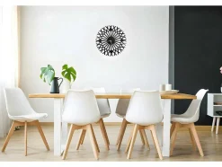 Relógio Geometrico 3, Preto, 50X1,5X50 Cm, Epikasa