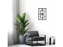 Relógio Retangular, Preto, 33X1,5X50 Cm, Epikasa