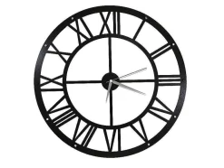 Relógio Vintage 2, Preto, Prata, 50X0,16X50 Cm, Epikasa