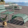 Repose Pied En Metal Vert Amande - Mirmande