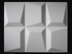 Revestimento De Parede 3D Tessel Para Pintar - Pack De 3M - Lote De 6 Pecas