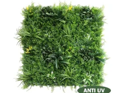 Revestimento De Parede Vegetal Sintetico Pack De 1M Cor Verde - Newry