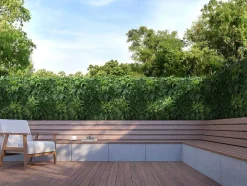 Revestimento De Parede Vegetal Sintetico Pack De 1 M Cor Verde - Matcha