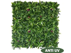 Revestimento De Parede Vegetal Sintetico Pack De 1 M Cor Verde - Ikaz
