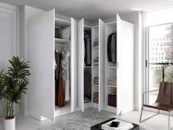 Roupeiro De Canto 5 Portas C173 Cm Branco - Listowel