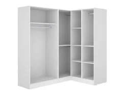 Roupeiro De Canto 5 Portas C173 Cm Branco - Listowel
