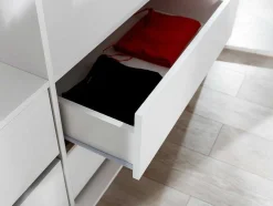 Roupeiro 2 Portas Com Espelho E Leds De C255 Cm Cor Branco - Ingina