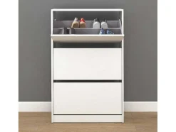 Sapateira 3 Portas Dobraveis 121X73X26 Branco