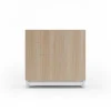 Sapateiro/Móvel Organização - H90Cm X L90Cm X P27Cm Nogueira Clara Pernas Branco - Copenhague