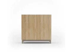 Sapateiro/Móvel Organização - H90Cm X L90Cm X P27Cm Carvalho Dourado Pernas Bege - Copenhague