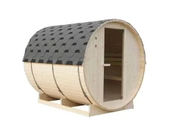 Sauna De Exterior 6 Lugares Com Salamandra De 8 Kw C185 X L220 X A190 Cm - Isokyro