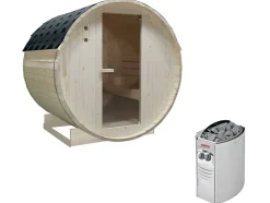 Sauna De Exterior 4 Lugares Com Salamandra De 6 Kw C185 X L180 X A190 Cm - Isokyro