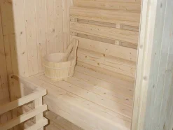 Sauna De Exterior 2 Lugares Com Salamandra De 3,5 Kw C185 X L120 X A190 Cm - Isokyro