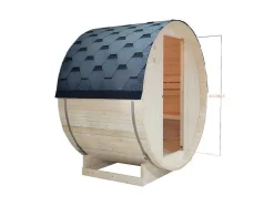 Sauna De Exterior 2 Lugares Com Salamandra De 3,5 Kw C185 X L120 X A190 Cm - Isokyro