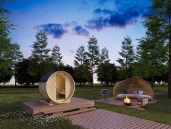 Sauna De Exterior 2 Lugares C185 X L120 X A190 Cm - Isokyro