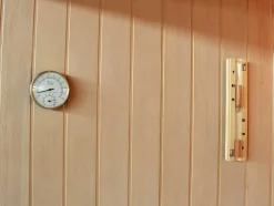 Sauna Tradicional Finlandesa 4/5 Lugares Envidracada Com Prateleiras 200 X 180 X 200 - Faborg
