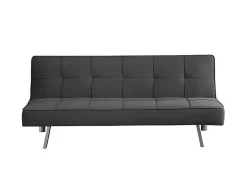Sofá Cama 2 Lugares Ainhoa Clic Clac Tecido 175X74Cm Cinza