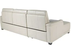 Sofá Chaise Longue Em Couro E Com Relax 6155