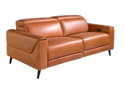 Sofá De Couro De 3 Lugares Com Relaxamento 6148